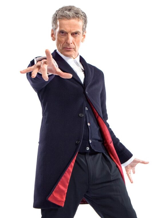 Doctor Who Series Peter Capaldi Black Wool Coat