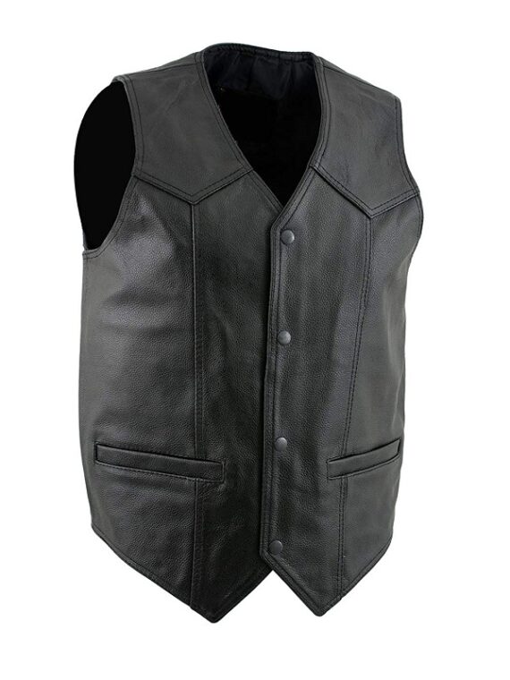 Men Classic Leather Vest