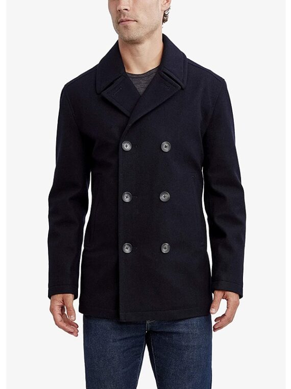 Mens Double Breasted Peacoat