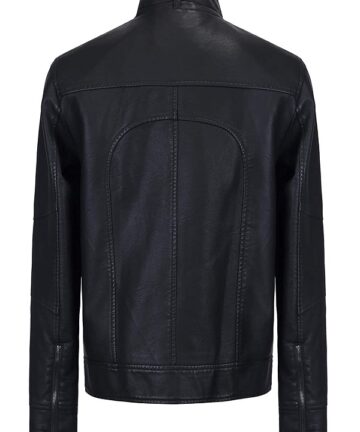 Black leather jacket