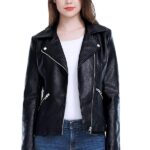 Classic leather jacket for Women