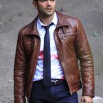 Dead Rising Watchtower Jesse Metcalfe Brown Leather Jacket