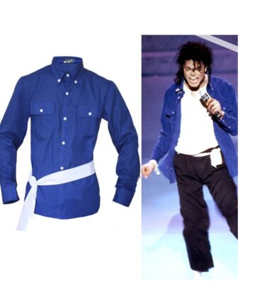Michael Jackson The Way You Make Me Feel Blue Shirt