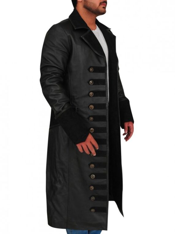 Once Upon A Time Captain Killian Hook Trench Coat (2)