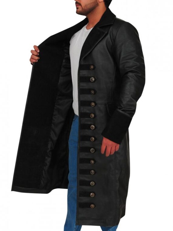 Once Upon A Time Captain Killian Hook Trench Coat (3)