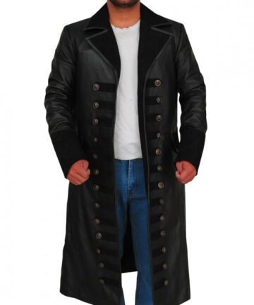 Once Upon A Time Colin O Donoghue Captain Hook Leather Coat