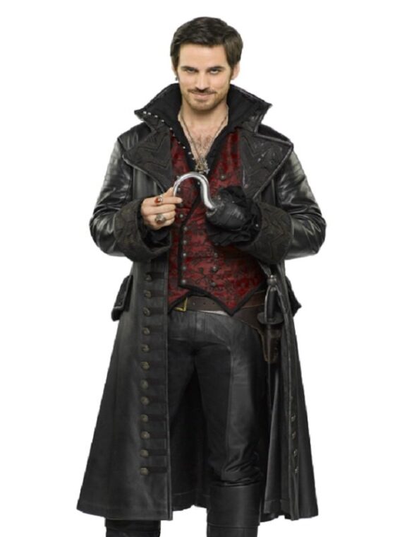 Once Upon A Time Captain Killian Hook Trench Coat