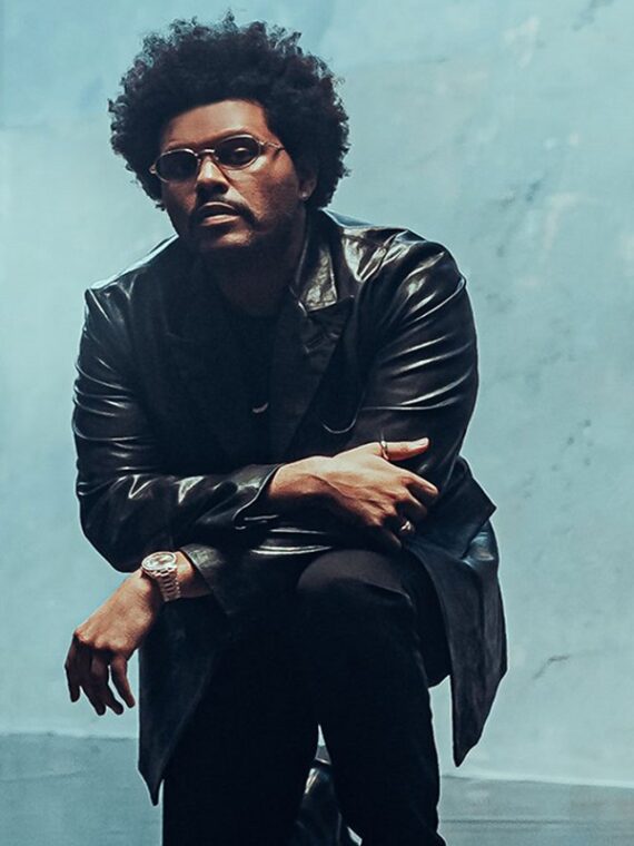The Weeknd Hawai Leather Blazer (2)