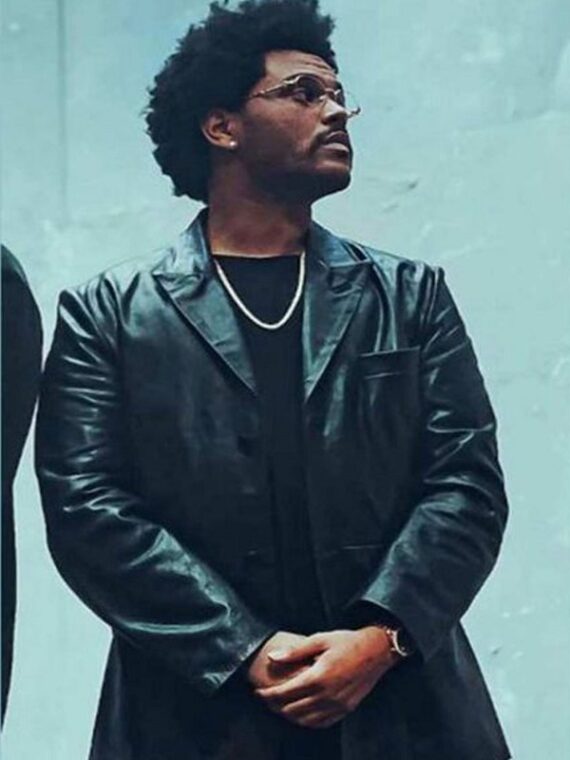 The Weeknd Hawai Leather Blazer