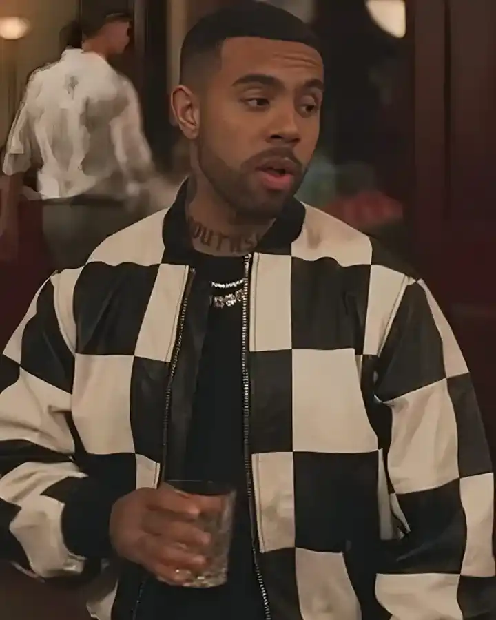 Vic Mensa Checkered Bomber Jacket