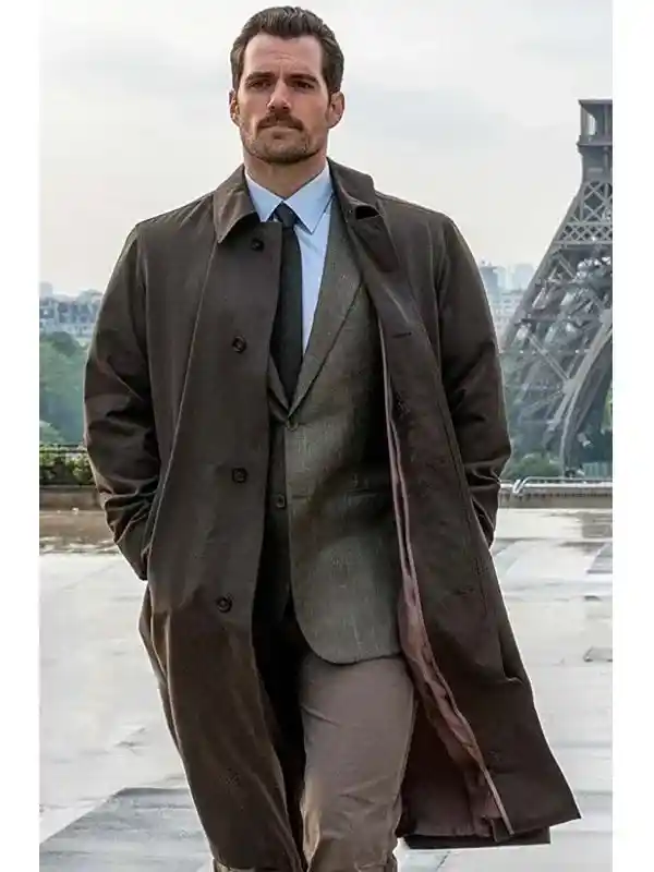 August Walker MI6 Henry Cavill Cotton Coat