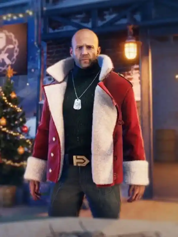 Jason Statham World of Tanks Holiday Ops Shearling Jacket