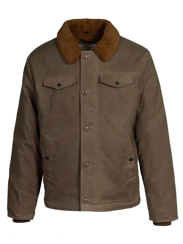 Fur Collar Waxed Deck Jacket