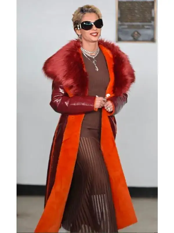 Naomi Scott Skye Riley Smile 2 Recreation Fur Coat